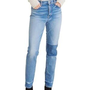 Veronica Beard Ryleigh Slim Straight Patched Jeans (Atlas)